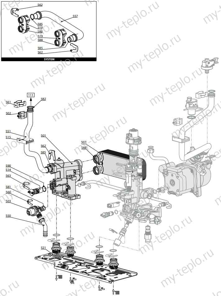 Запчасти Ariston CARES X SYSTEM 24 CF купить в Миассе