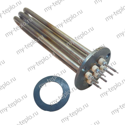 Блок ТЭН для котла Сангай ЭВПМ-6, фланец D-86 (нержавеющая сталь) (tenSangay6ns86)