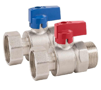 Кран шаровый с накидной гайкой NEW вн/нар 1