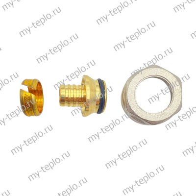 Фитинг компрессионный для труб PEX 16х2.0х3/4