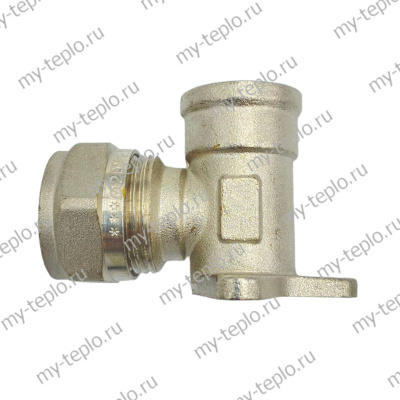 Соединение угловое с креплением для металлополимерных труб 20х1/2